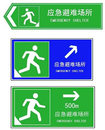 地震应急标志